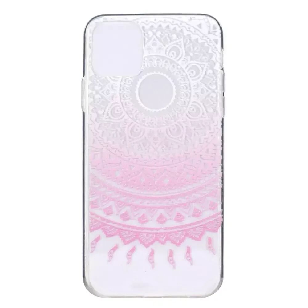 INCOVER iPhone 12 / 12 Pro Plast Deksel - Rosa Mandala