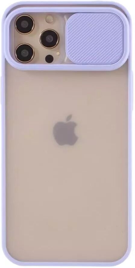 INCOVER iPhone 12 Pro Max Frosted Plastik Deksel med Camslider - Lilla