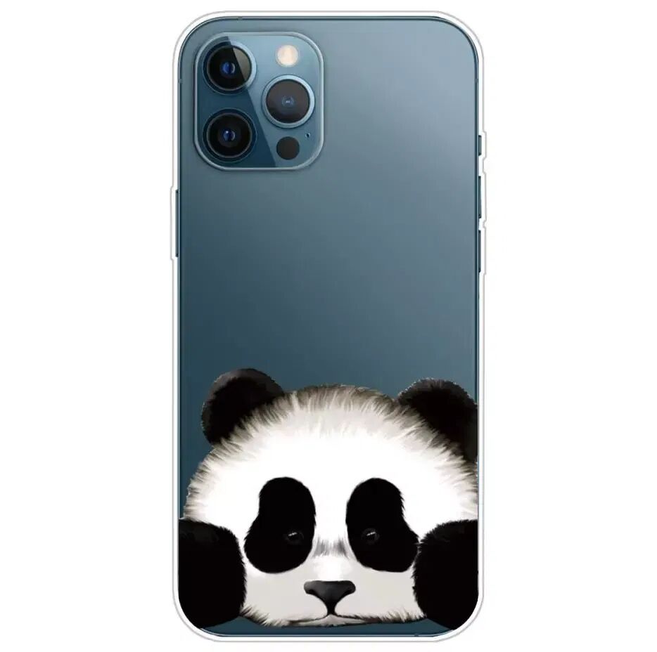 INCOVER iPhone 13 Pro Fleksibelt Gjennomsiktig Plastisk Bakdeksel - Panda