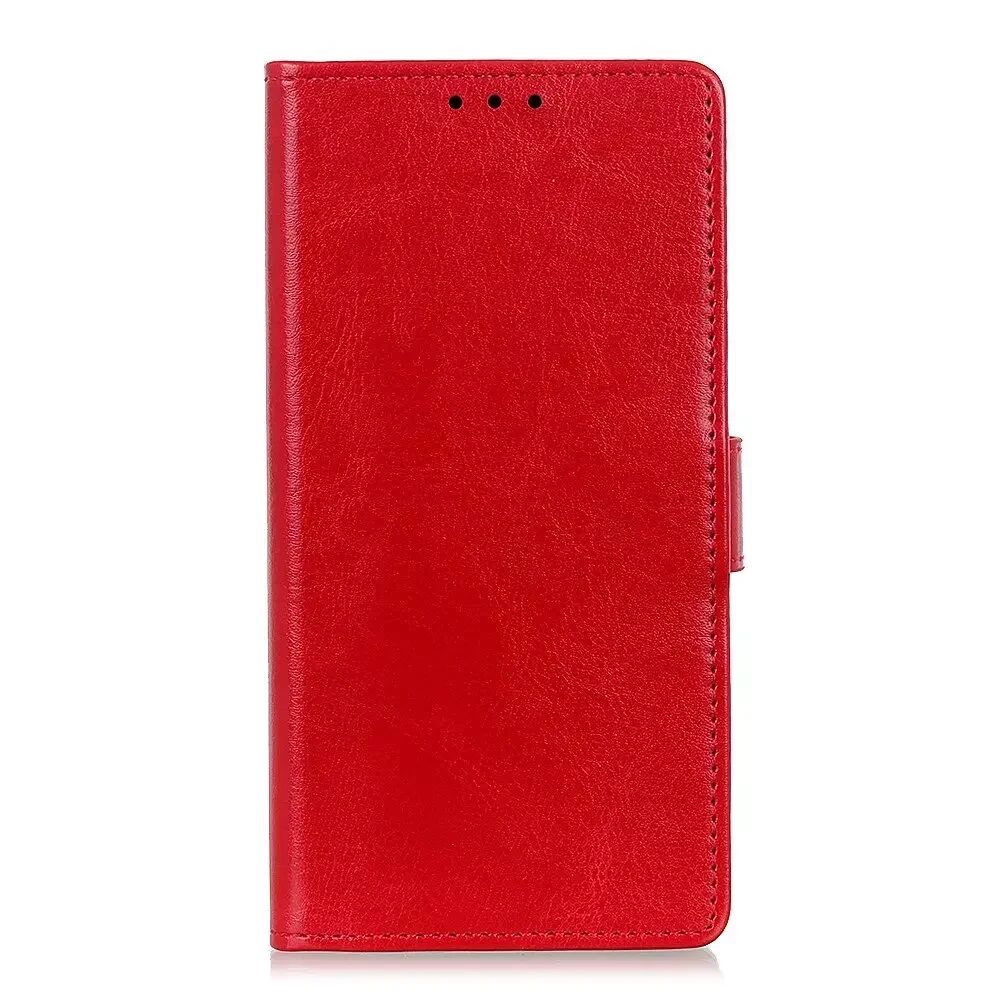INCOVER iPhone 13 Blank PU Skinn Deksel med Lommebok - Rød