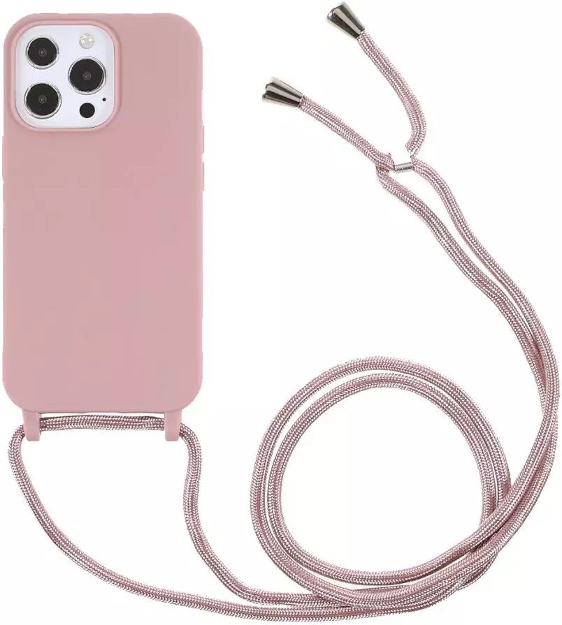 INCOVER iPhone 13 Pro Max Fleksibelt Deksel Med Stropp - Rosa