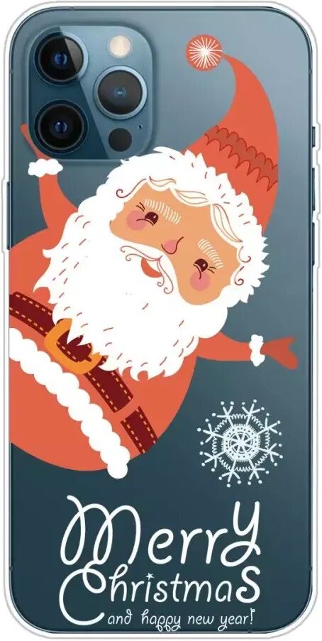 INCOVER iPhone 13 Pro Max TPU Plast Juledeksel - Merry Christmas - Glad Julenisse