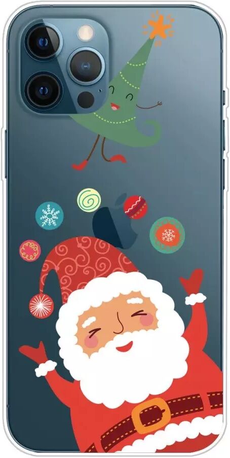 INCOVER iPhone 13 Pro Max TPU Plast Juledeksel - Merry Christmas - Søtt Julenisse