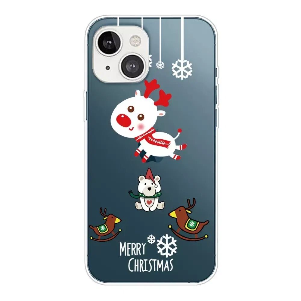 INCOVER iPhone 13 Mini TPU Plast Juledeksel - Merry Christmas - Juledyr