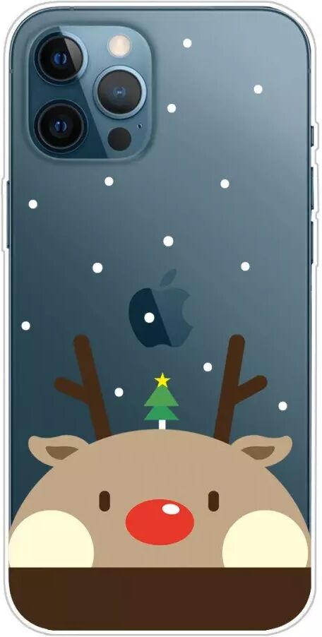 INCOVER iPhone 13 Pro TPU Plast Juledeksel - Merry Christmas - Reinsdyr