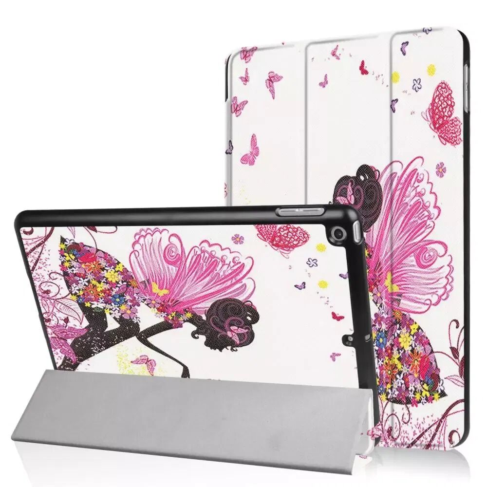 INCOVER Apple iPad 9.7 2017/2018 Trifold Smart Deksel m. Stativ - Flowered Fairy