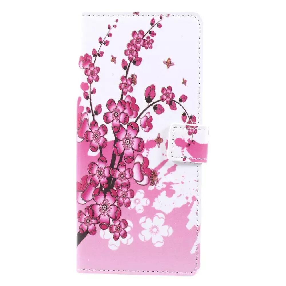 INCOVER Samsung Galaxy Note 8 PU Skinn Flipdeksel m. Kortholder - Peach Flower