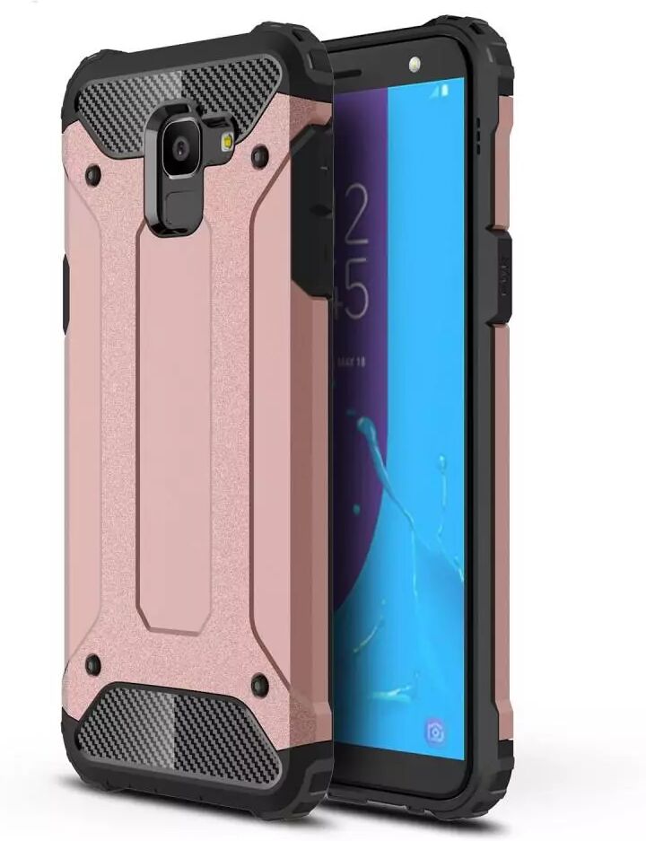 INCOVER Samsung Galaxy J6 Armor Guard Hard Case - Deksel - Rose Gull