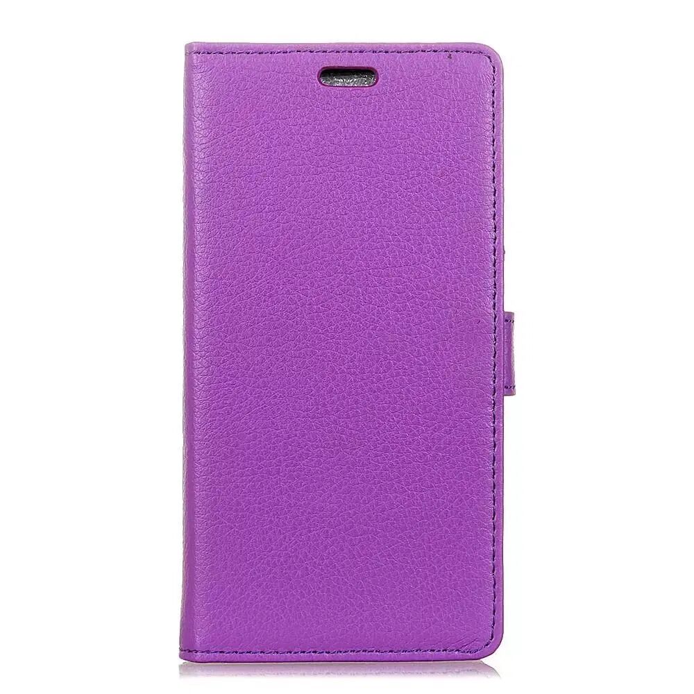 INCOVER Samsung Galaxy J6+ (Plus) Litchi Skinndeksel med Lommebok Lilla