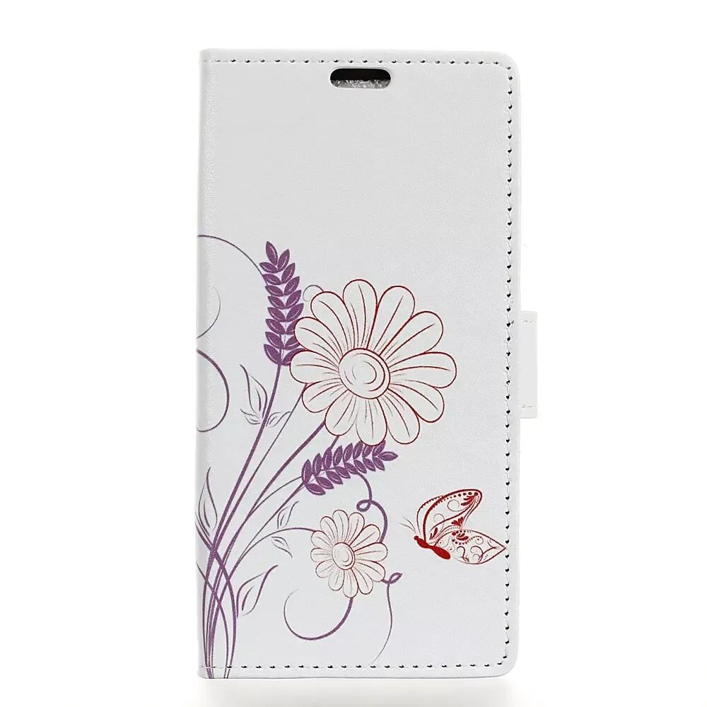 INCOVER Samsung Galaxy A9 2018 PU Skinn Flip Deksel m. Stativ og Kortholder - Blomster