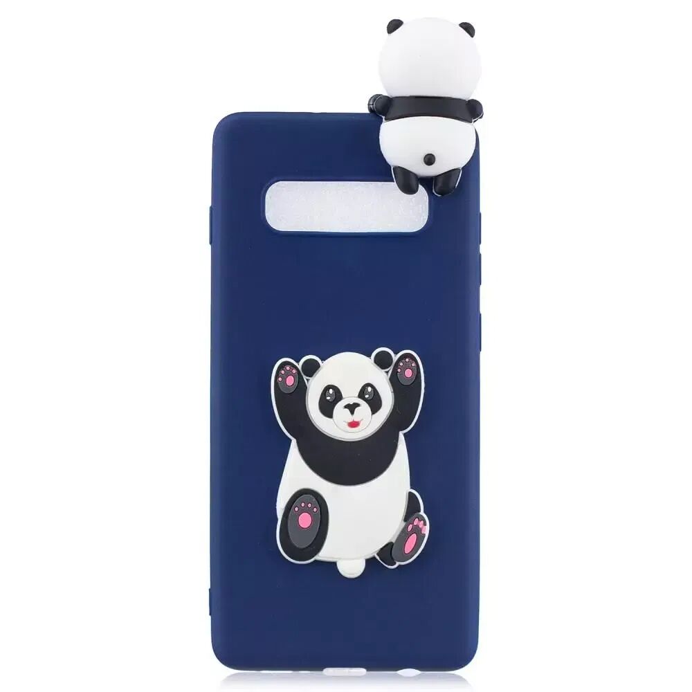 INCOVER Samsung Galaxy S10+ (Plus) Fleksibel Plastik Deksel 3D Panda
