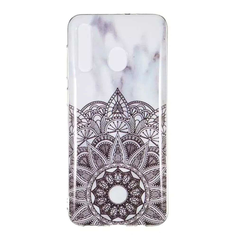 INCOVER Samsung Galaxy A30 Fleksibel Marble Deksel Hvit / Trykk