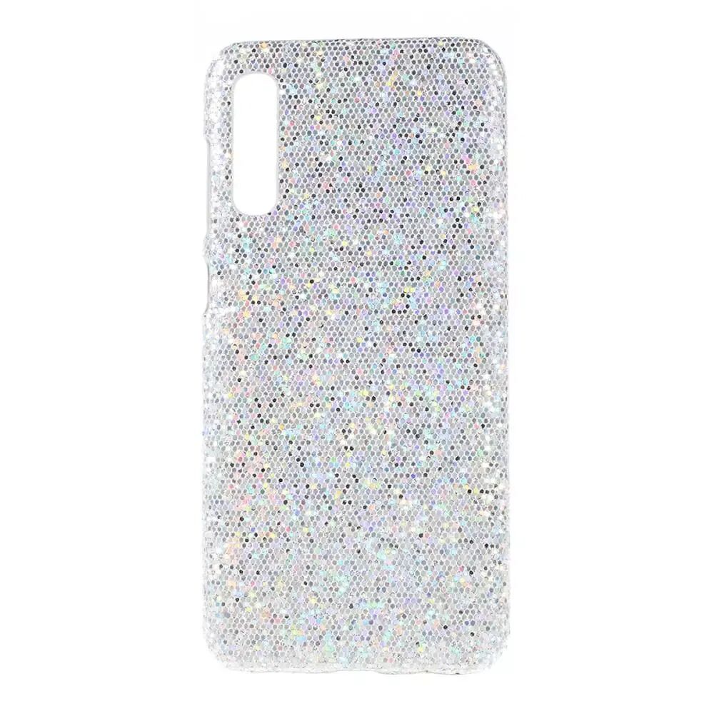 INCOVER Samsung Galaxy A30s / A50 Glittery Sequins Skinndeksel Sølv