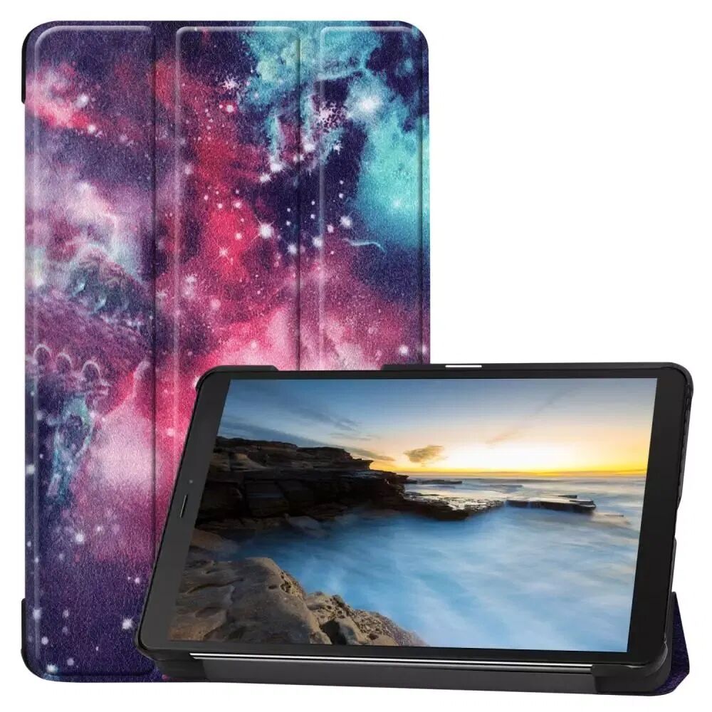 INCOVER Samsung Galaxy Tab A 8.0 (2019) - Starry Sky Tri-Fold Deksel med Stativfunksjon