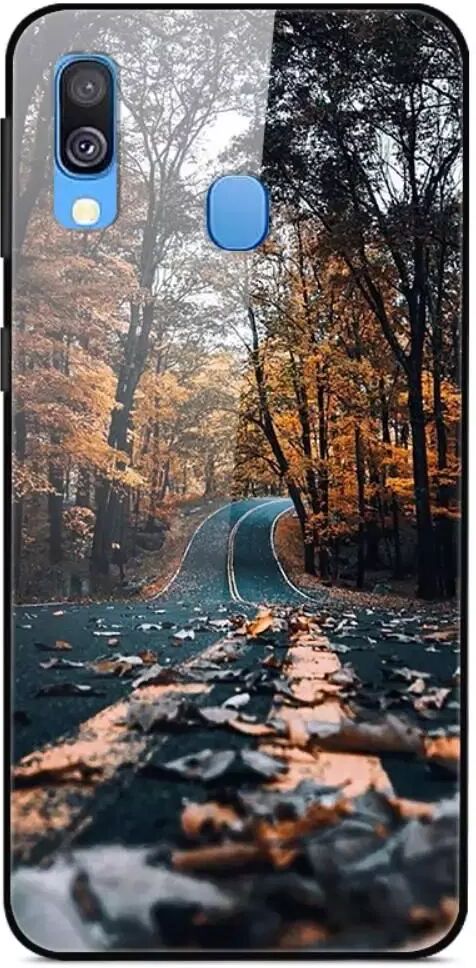 INCOVER Samsung Galaxy A20e Deksel m. Glassbakside - Forest Road