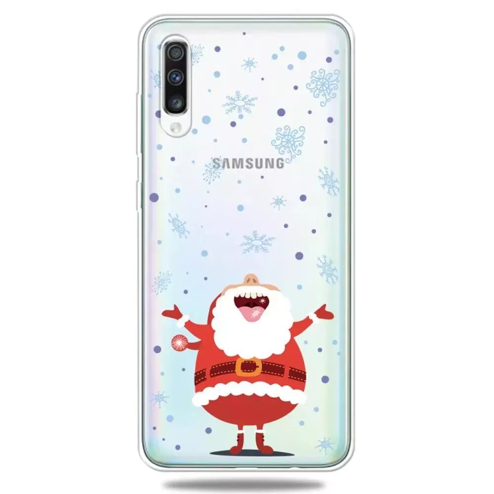 INCOVER Samsung Galaxy A30s / A50 Fleksibel Plast Deksel - Glad Julenissen