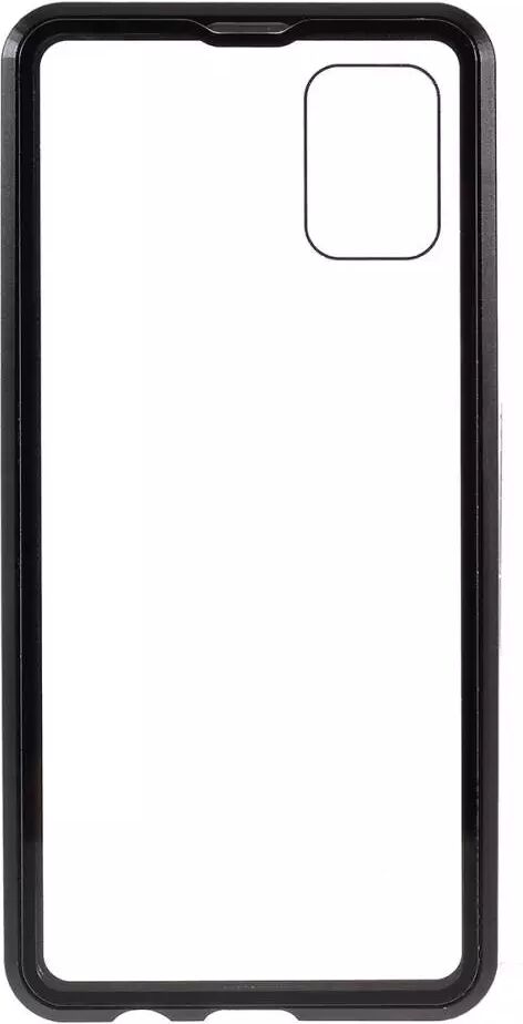 INCOVER Samsung Galaxy A51 360⁰ Magnetisk Deksel med Glass Forside & Bakside - Svart