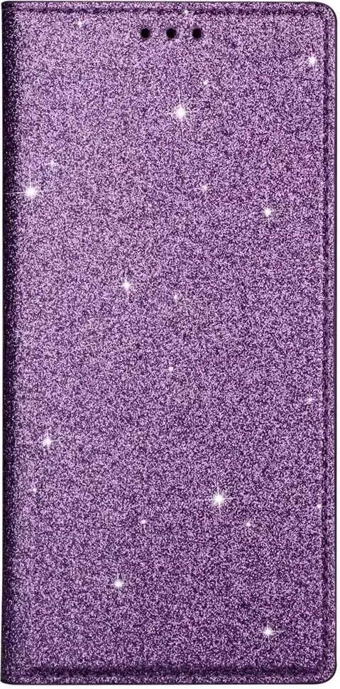 INCOVER Samsung Galaxy A41 Skinndeksel med Lommebok - Glitter Lilla