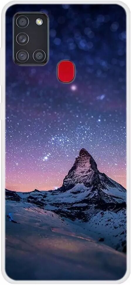 INCOVER Samsung Galaxy A21s Space Series Plastdeksel - Mountain and Stars