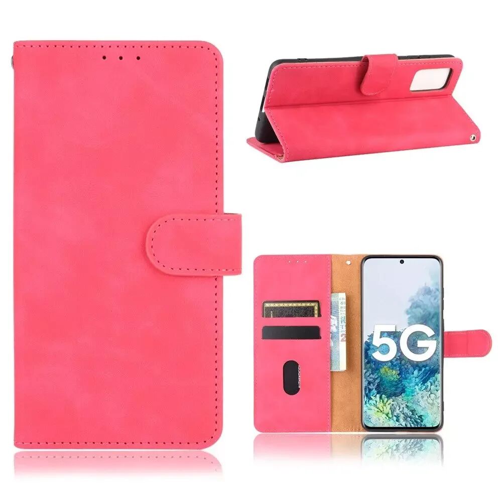 INCOVER Samsung Galaxy S20 FE / S20 FE (5G) Skinn Flip Deksel med Lommebok - Pink