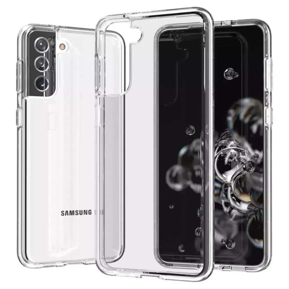INCOVER Samsung Galaxy S21+ (Plus) Hybrid Plastikkdeksel Gjennomsiktig