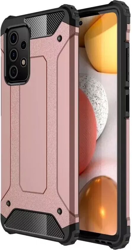 INCOVER Samsung Galaxy A72 (4G / 5G) Armor Guard Håndverker Bakdeksel - Rose Gold