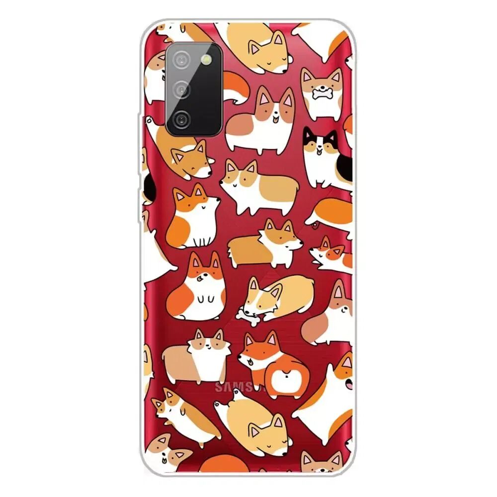 INCOVER Samsung Galaxy A02s Fleksibelt Plastikkdeksel - Corgi Print