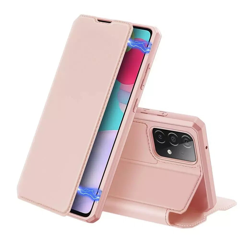 Dux Ducis Samsung Galaxy A52 (4G / 5G) DUX DUCIS Skin X Protection Series Flipdeksel i skinn - Rose Gold