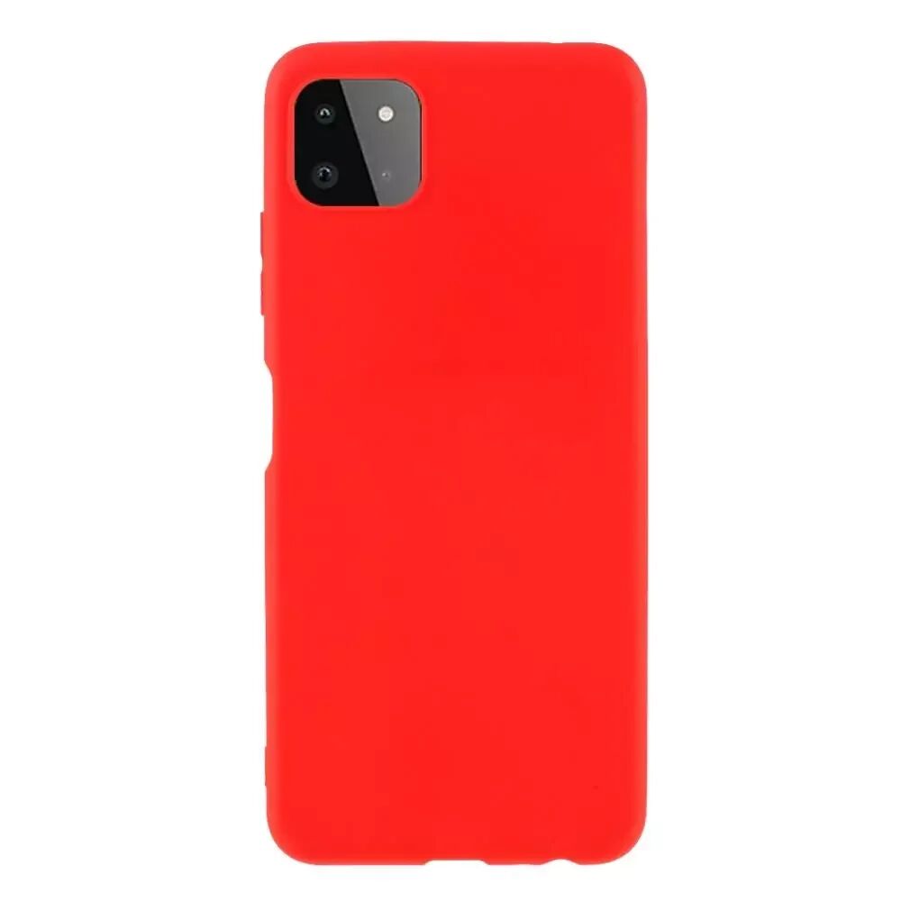 INCOVER Samsung Galaxy A22 (5G) Fleksibelt Plast Deksel - Rød