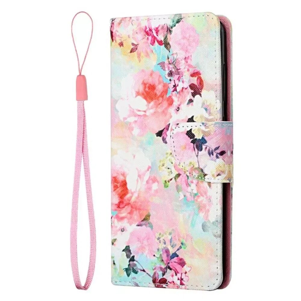 INCOVER Samsung Galaxy Xcover 5 Kunstskinn Flip Deksel med Lommebok - Blomstertrykk