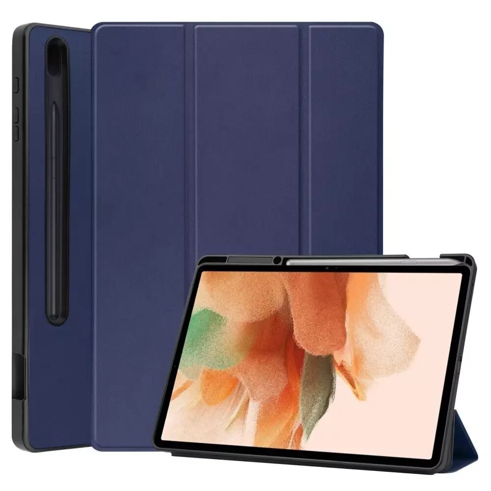 INCOVER Samsung Galaxy Tab S7 FE Tri-fold Flip Deksel med Tri-Fold - Blå