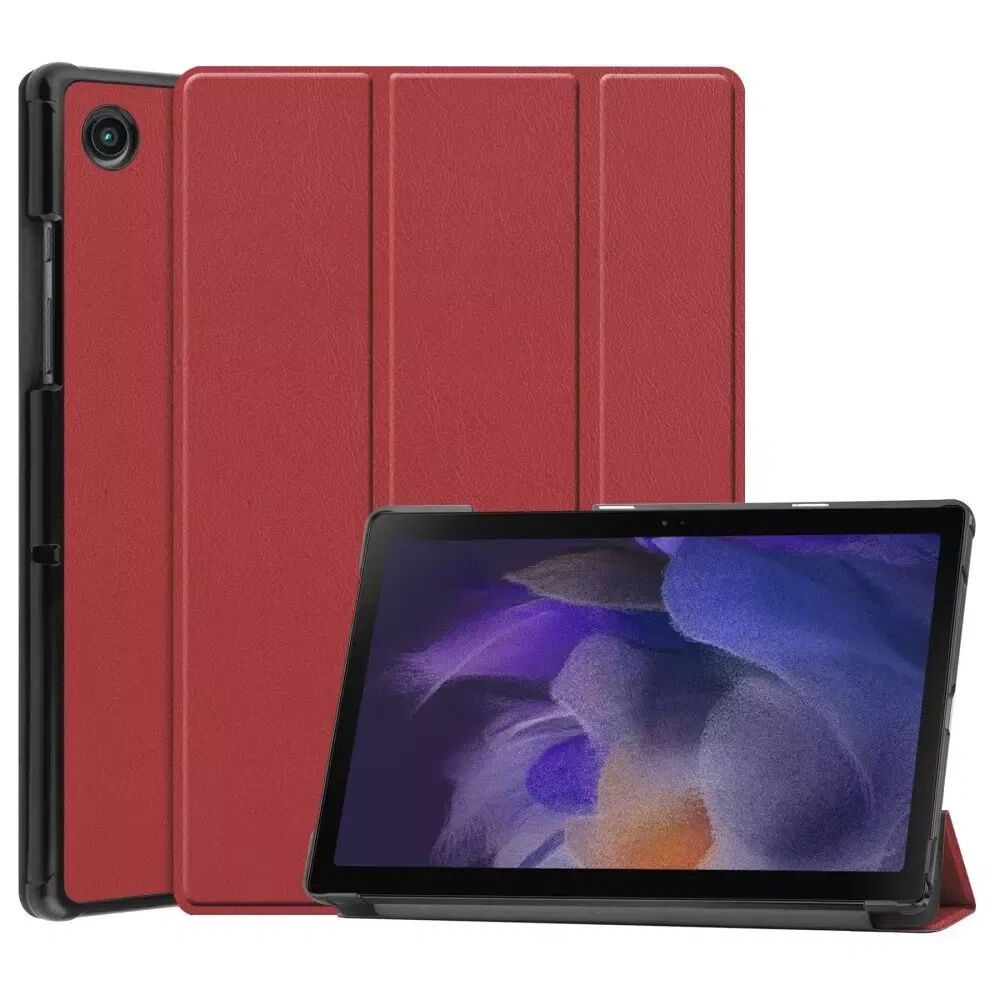 INCOVER Samsung Galaxy Tab A8 10.5" Flip-deksel med Tri-fold - Bordeux Rød