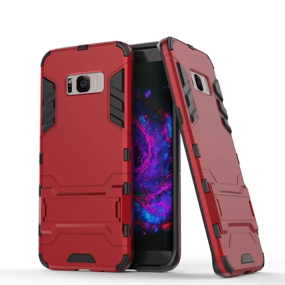 INCOVER Samsung Galaxy S8+ (S8 Plus) Deksel med Stativfunksjon Rød