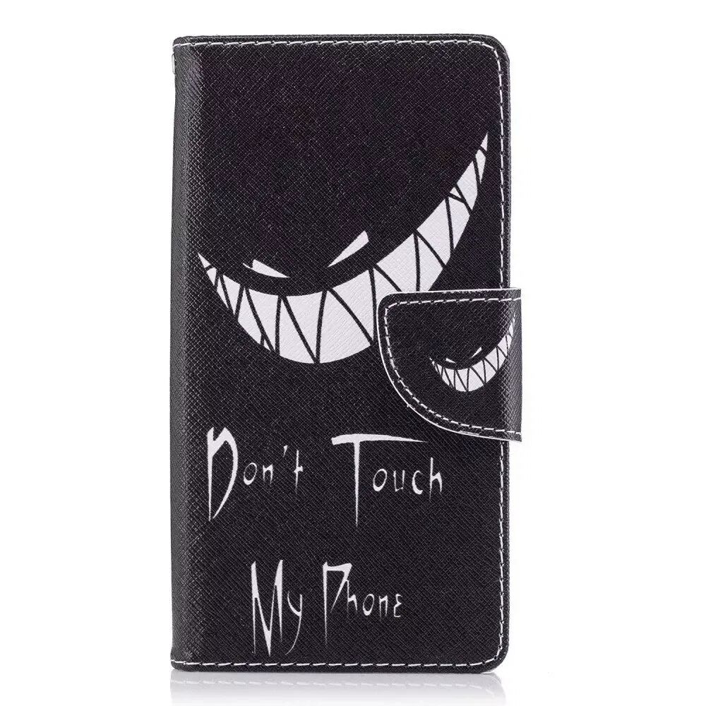 INCOVER Sony Xperia XA2 PU Skinn Flipdeksel m. Kortholder - Don't touch