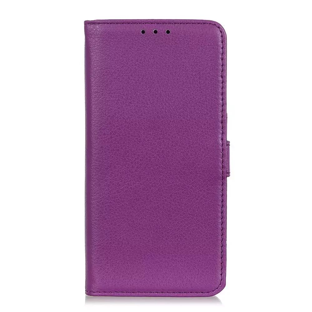 INCOVER Sony Xperia L4 Litchi Texture Stativ SkinnDeksel med Lommebok - Lilla