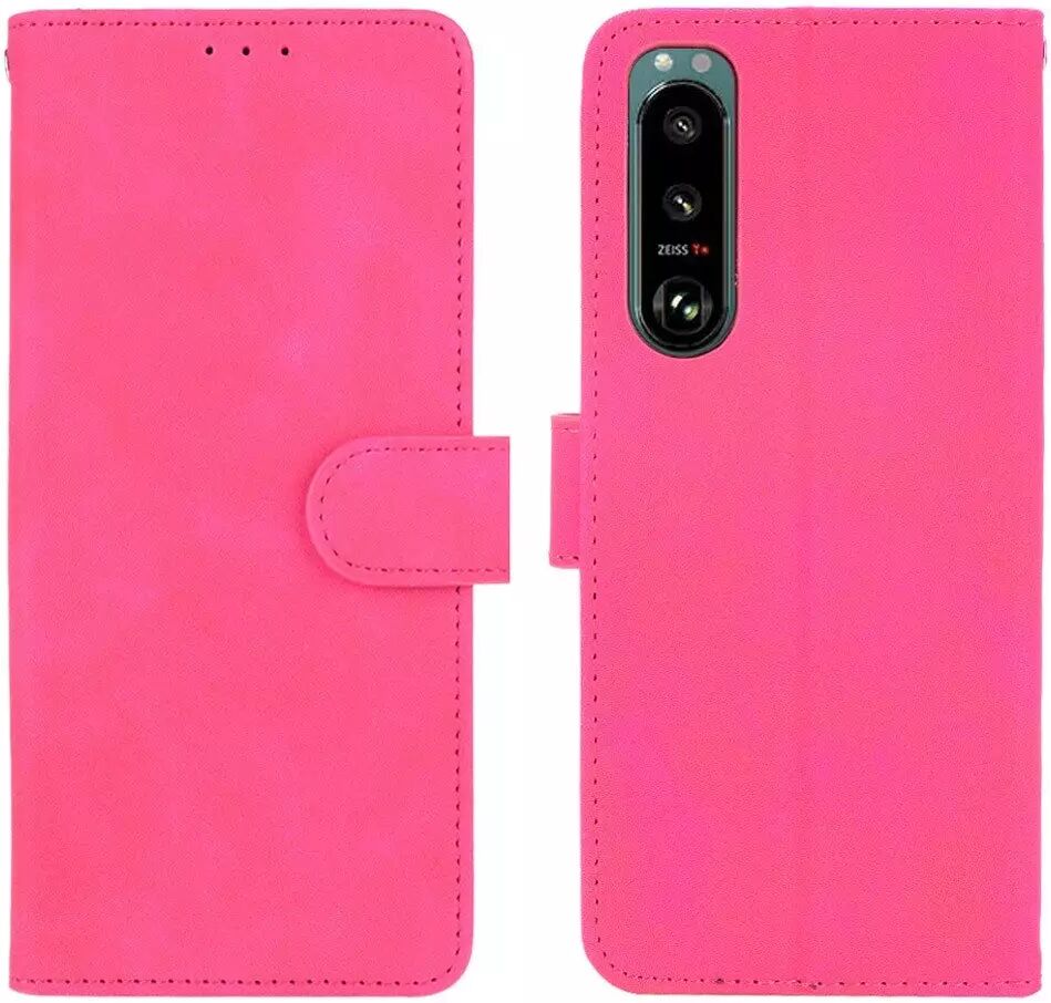 INCOVER Sony Xperia 5 III Kunstskinn Flip Deksel med Lommebok - Rosa