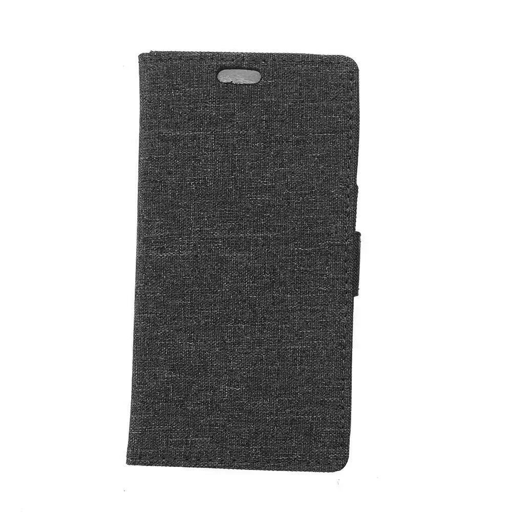 INCOVER Sony Xperia L1 Cloth Texture Wallet Etui Svart