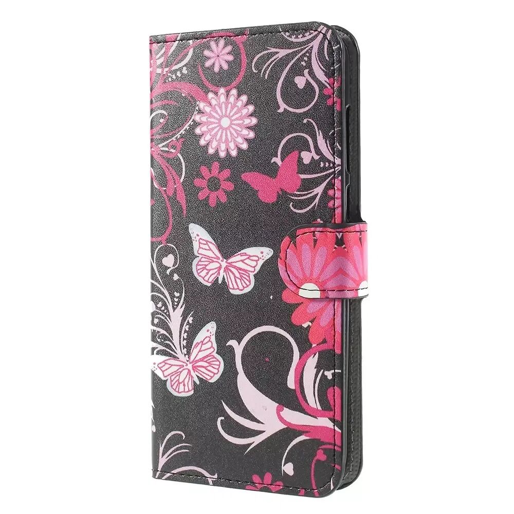 INCOVER Huawei Mate 10 Lite PU Skinn Flipdeksel m. Kortholder - Butterfly Flower