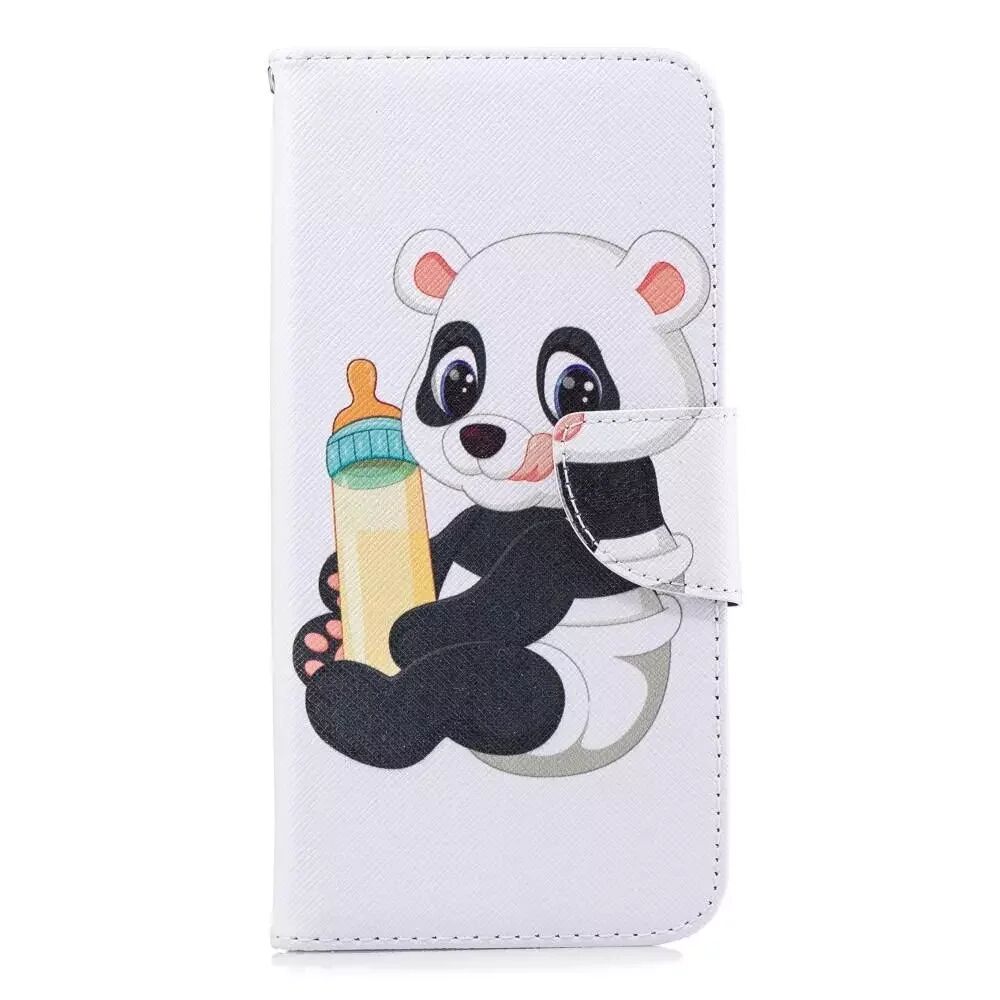 INCOVER Huawei Mate 20 Pro Riflet Skinndeksel med Lommebok Baby Panda