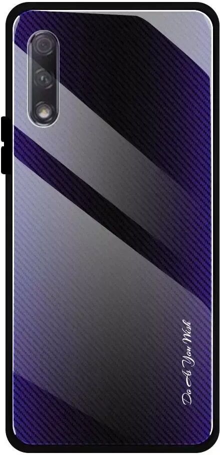 INCOVER Huawei P Smart Pro Deksel m. Glassbakside - Purple Fade