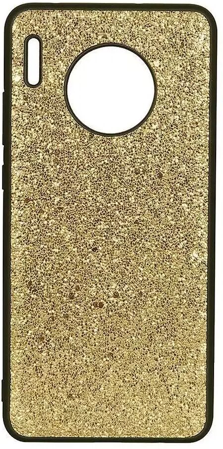 INCOVER Huawei Mate 30 Pro Skinnbetrukket Plastik Deksel Gull Glitter