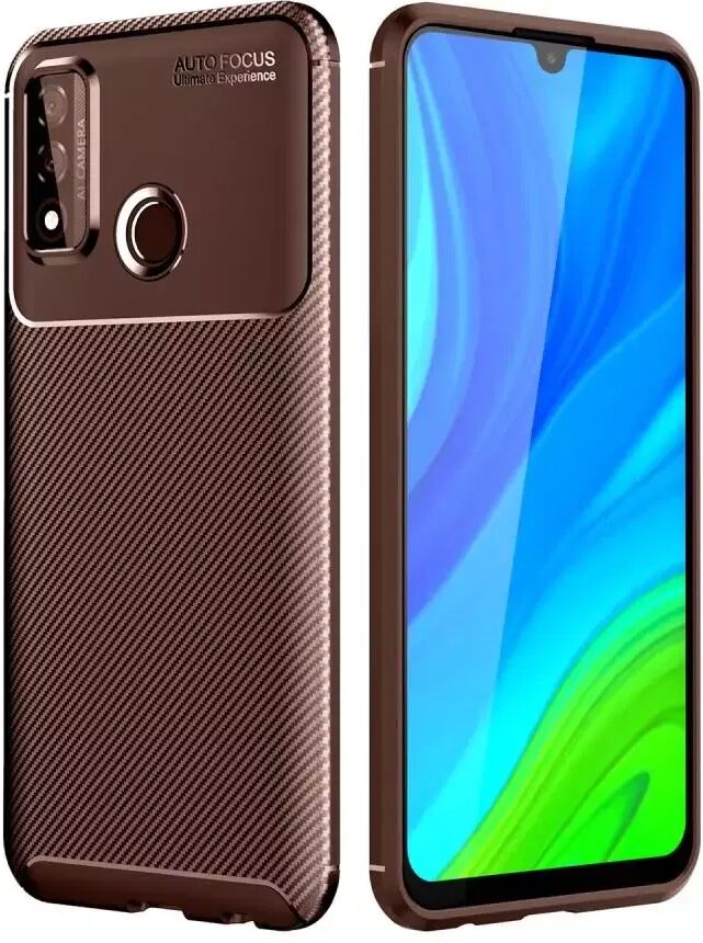 INCOVER Huawei P Smart (2020) Karbon Fiber Deksel - Brun