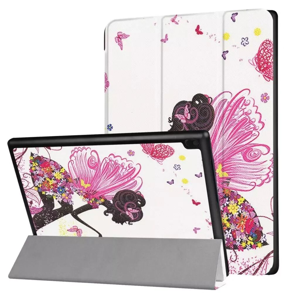 INCOVER Lenovo Tab 4 10 Deksel - Tri-Fold Skinndeksel "Fairy Queen" Hvit / Pink