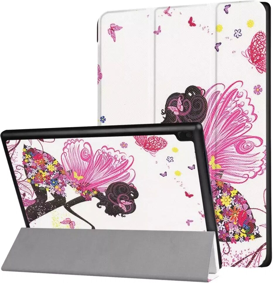 INCOVER Lenovo Tab 4 10 Deksel - Tri-Fold Skinndeksel "Fairy Queen" Hvit / Pink