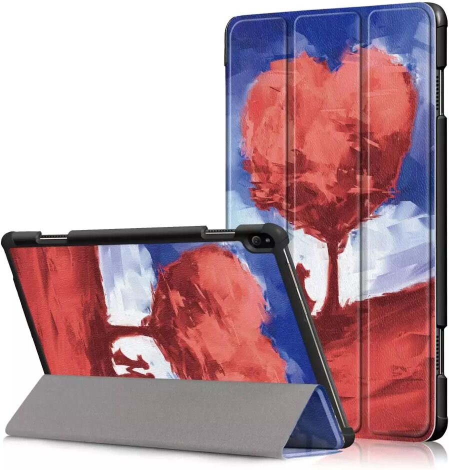 INCOVER Lenovo Tab P10 Skinn Deksel med Tri-fold Stand - Hjertetre