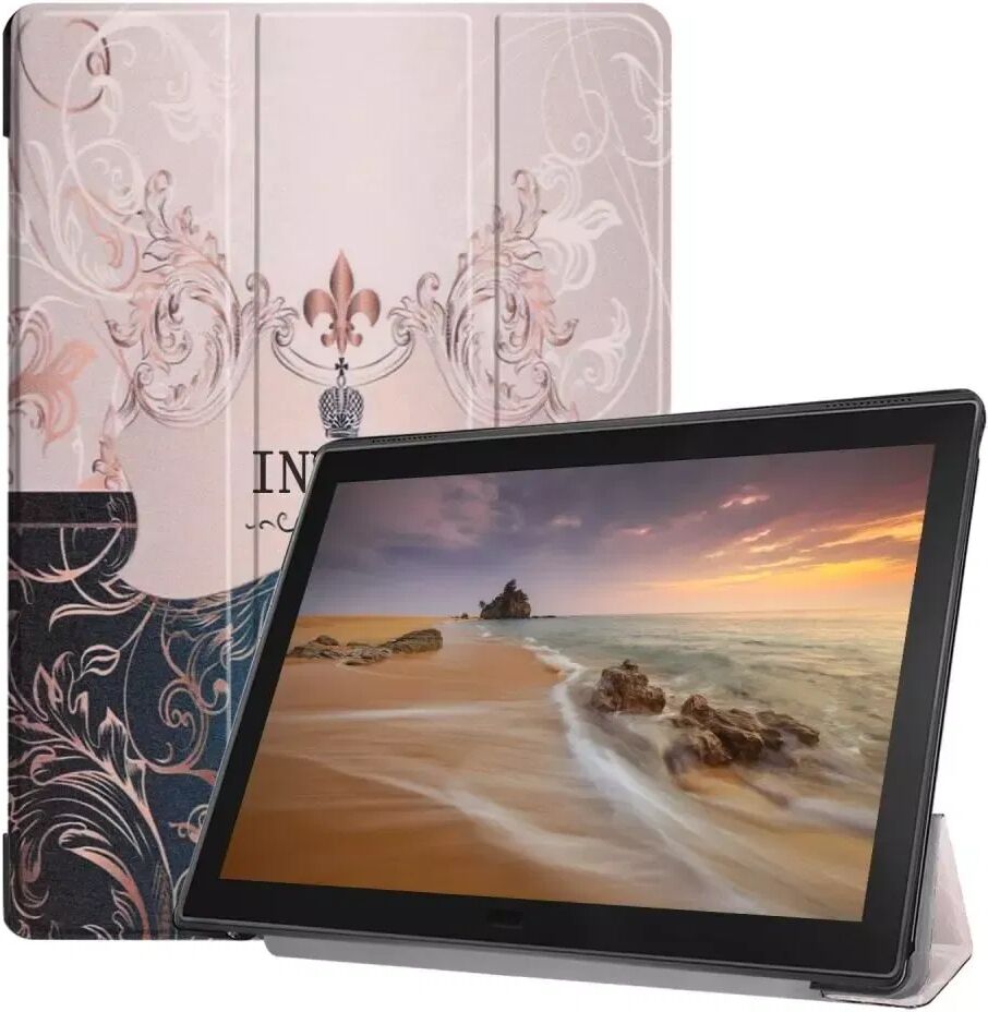 INCOVER Lenovo Tab E10 Deksel - Tri-Fold Skinndeksel - "Pattern Printing"