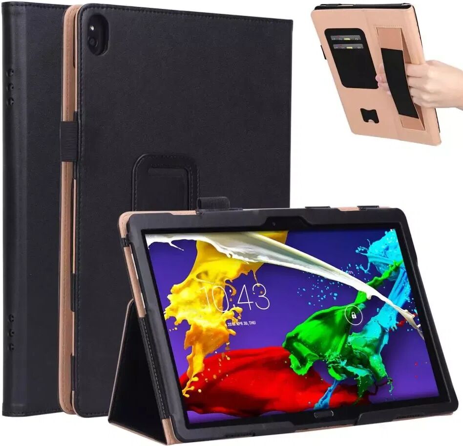 INCOVER Lenovo Tab P10 Multifunksjonel Business Case - Deksel - Svart