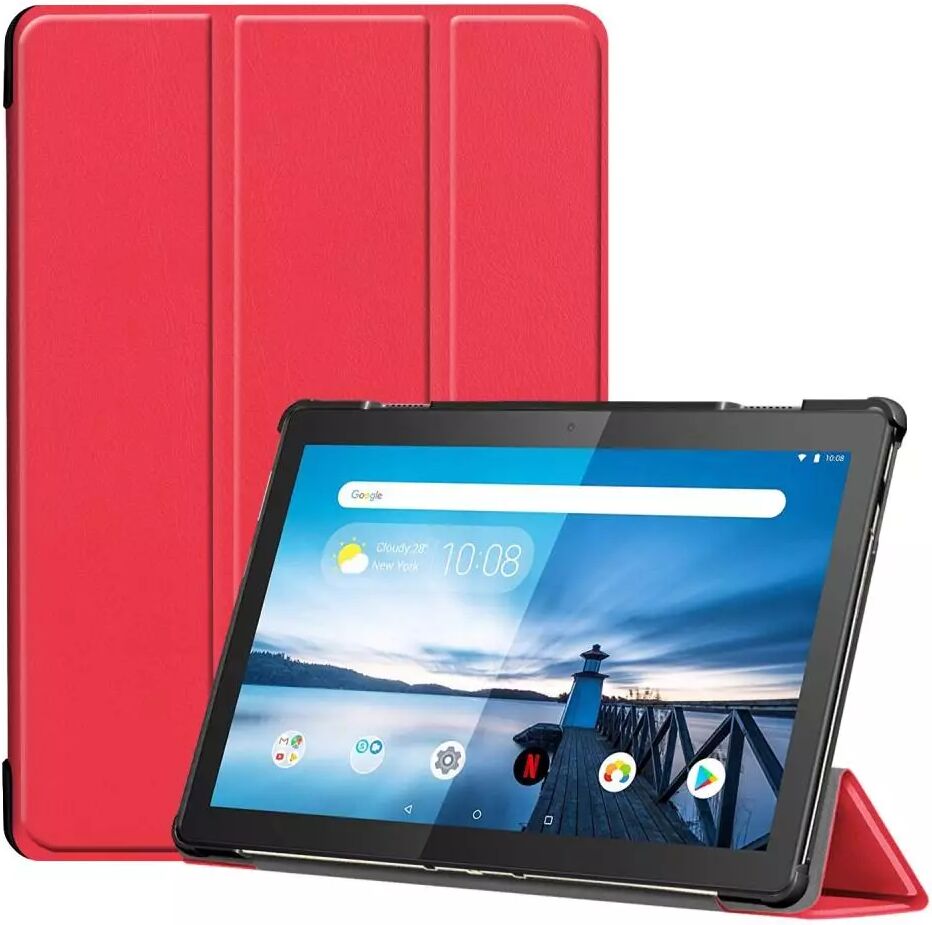 INCOVER Lenovo Tab M10 HD 10.1" (TB-X505F) / FHD 10.1" (TB-X605) Deksel - Tri-fold Skinndeksel - Rød