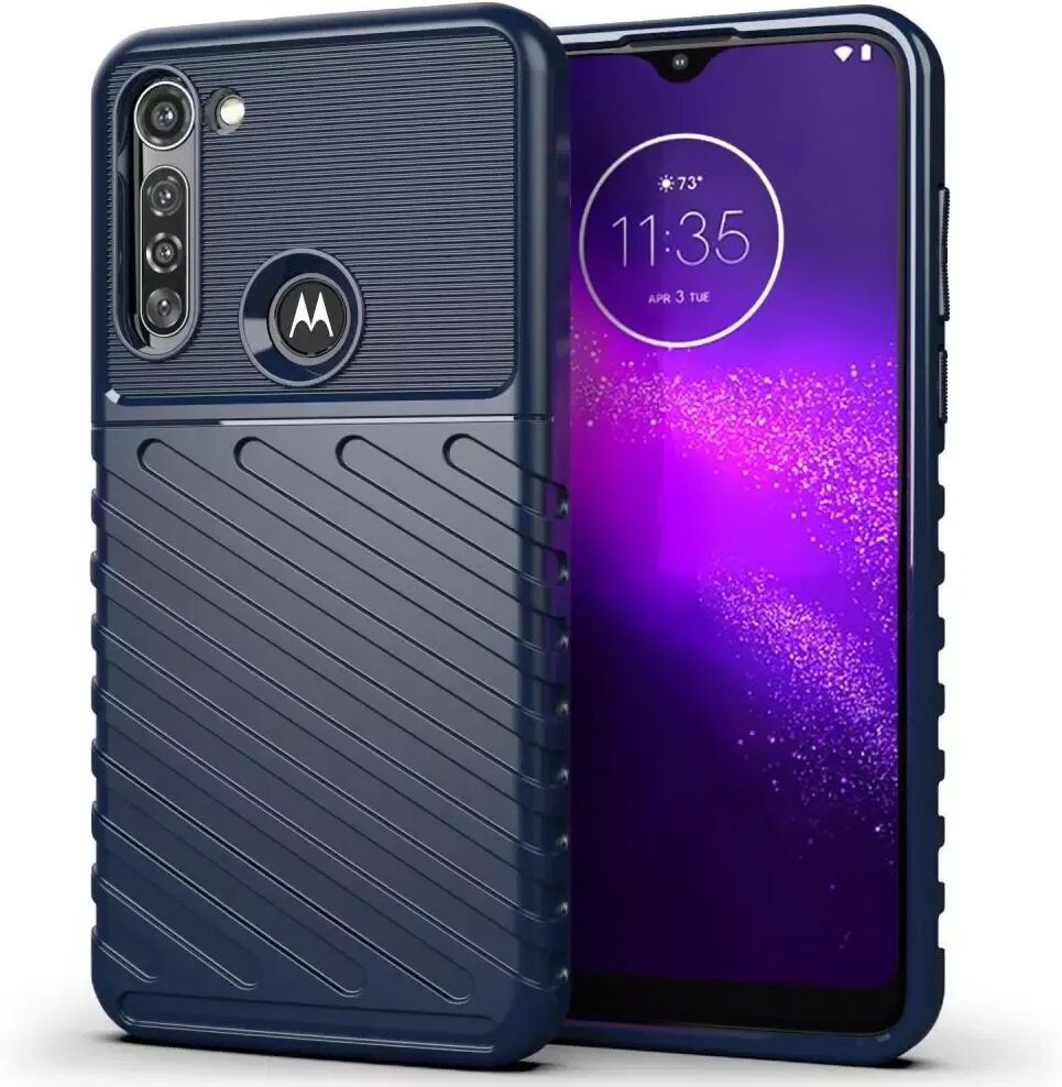 INCOVER Motorola Moto G8 Power Thunder Series Twill Plastdeksel - Blå