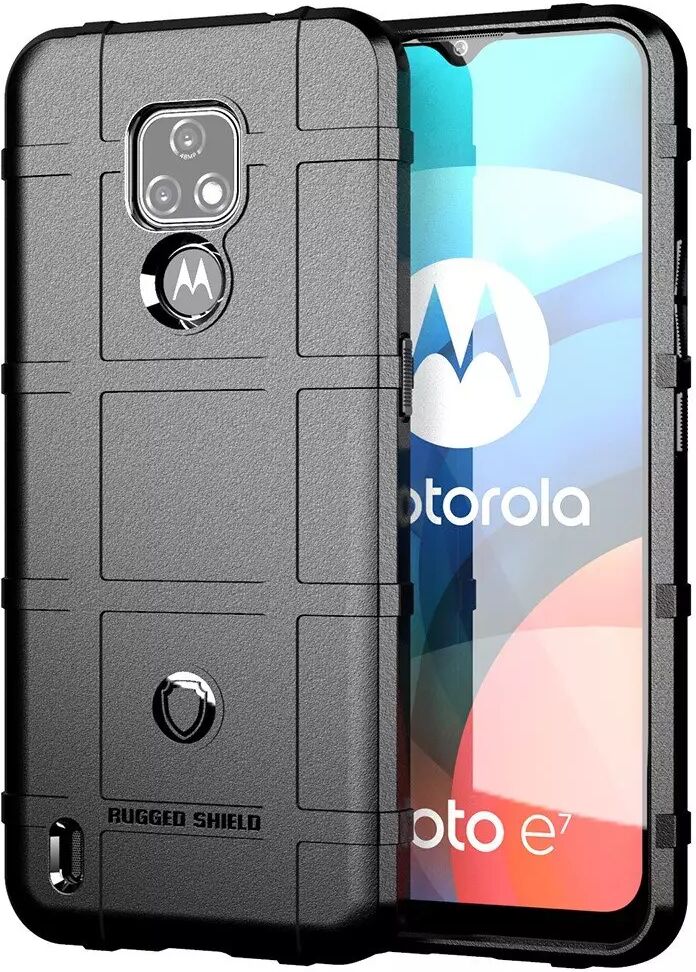 INCOVER Motorola Moto E7 Rugged Shield Series Bakdeksel - Svart